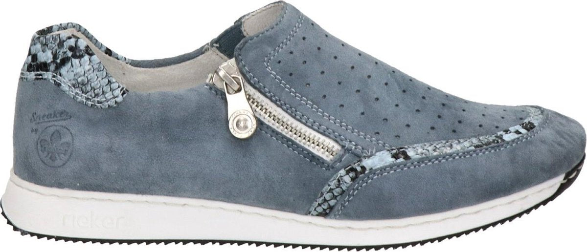 Rieker dames instapschoen - Licht blauw - Maat 41