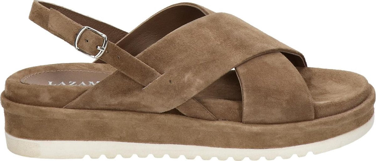 Lazamani dames sandaal - Taupe - Maat 41