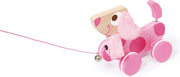 Scratch Preschool Trekfiguurtje Groot Hond - Roze Lily
