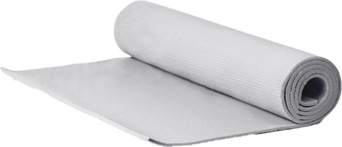 Yogamat/fitness mat grijs 173 x 60 x 0.6 cm - Sportmat/pilatesmat - Thuis sporten