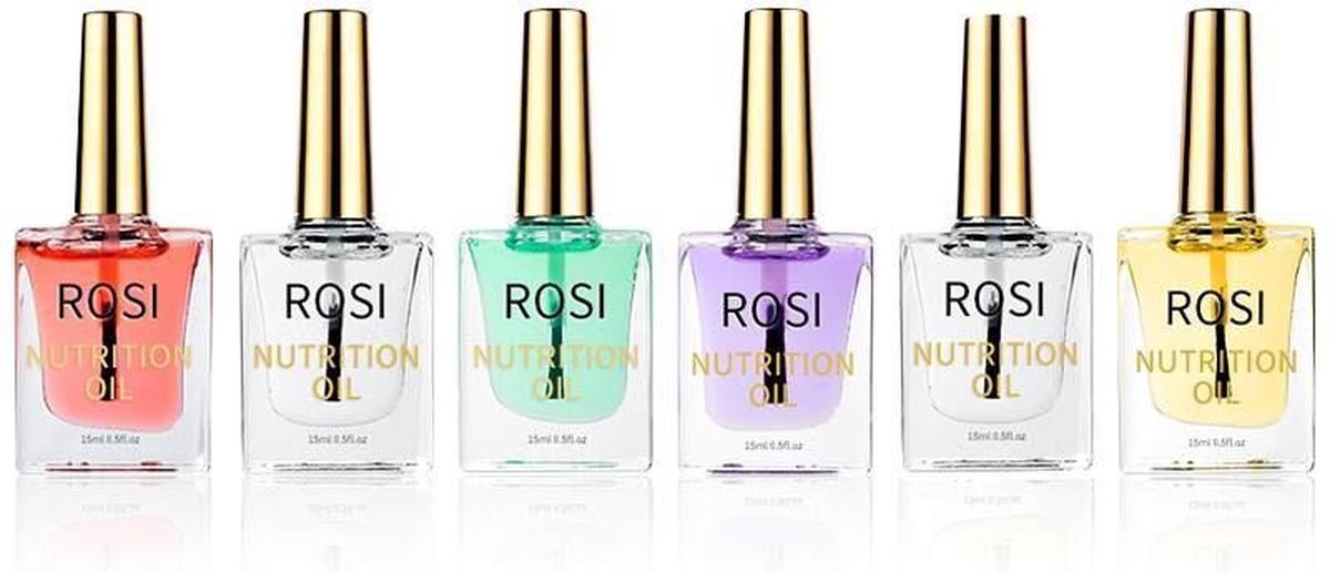 ROSI Revitaliserende Nagelriemolie - Nagelriem Verzorging Olie - Cuticle Therapy Oil - 5 SMAKEN 15 ML