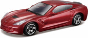 Bburago CHEVROLET CORVETTE STINGRAY 2014 rood metalic schaalmodel 1:43