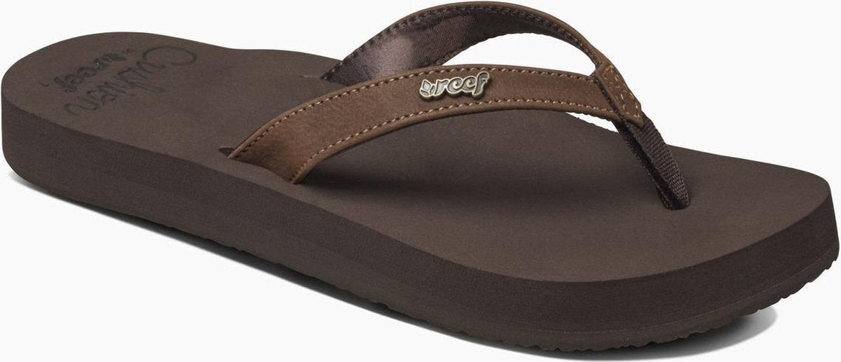 Reef Cushion Luna Dames Slippers - Brown - Maat 42.5