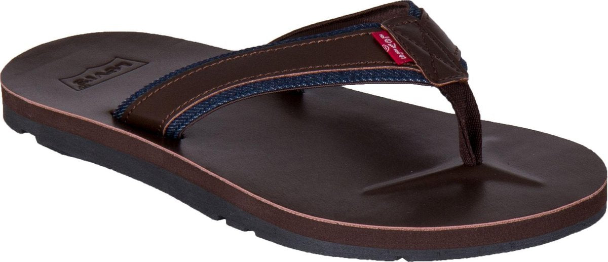 Levi Slippers - Maat 39/40 - Mannen - bruin/blauw