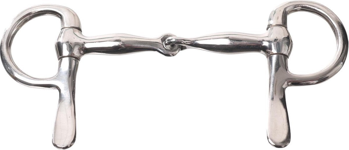 MHS Enkel Gebroken Halve Kneveltrens RVS 9 cm