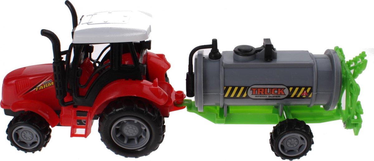 Gearbox Tractor Met Gierton 30 Cm Groen/rood