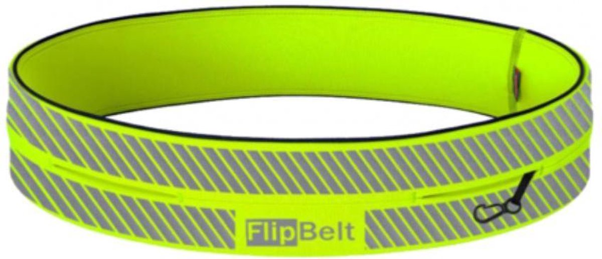 Flipbelt Runners waistbelt reflecterend neon geel uni