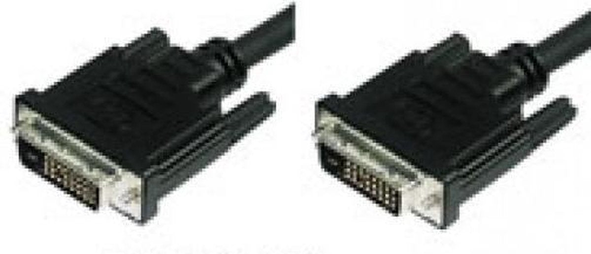 TECHly DVI Aansluitkabel 1.80 m ICOC-DVI-8900 Zwart [1x DVI-stekker 24+5-polig - 1x DVI-stekker 24+5-polig]