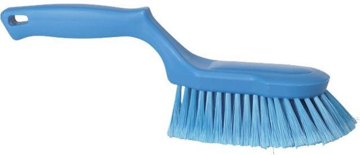 Vikan ergonomische handborstel waterabsorberende zachte vezel blauw