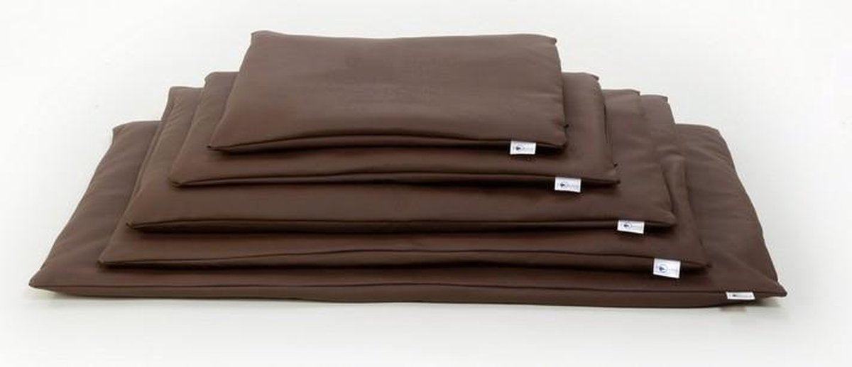 Comfort benchkussen leatherlook bruin maat 2