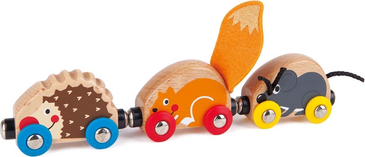 Hape Houten Trein Met Bosdieren