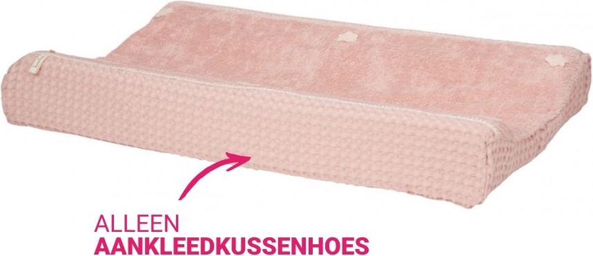 Koeka Aankleedkussenhoes wafel Amsterdam - shadow pink 45x73cm