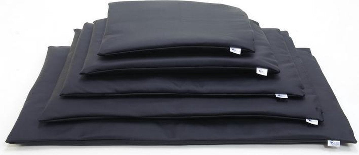Comfort benchkussen leatherlook zwart maat 2