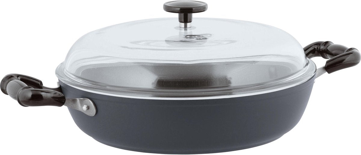 Sambonet Vintage Sauteerpan - Incl. Deksel - Aluminium - Ø28cm - Grijs