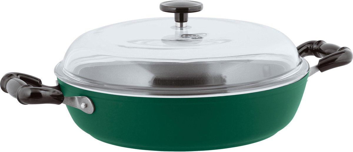 Sambonet Vintage Sauteerpan - Incl. Deksel - Aluminium - Ø28cm - Groen