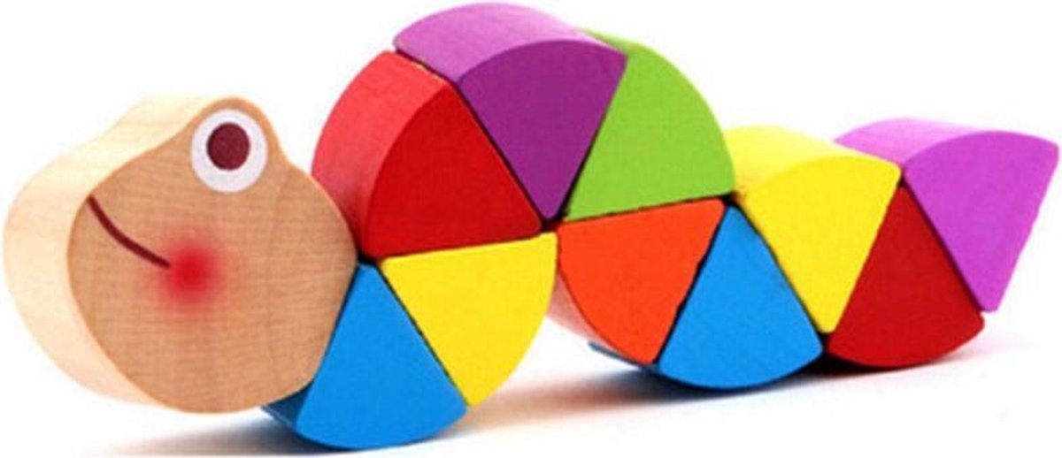 Houten rups | Houten speelgoed | Houten dieren | Kidzstore.eu