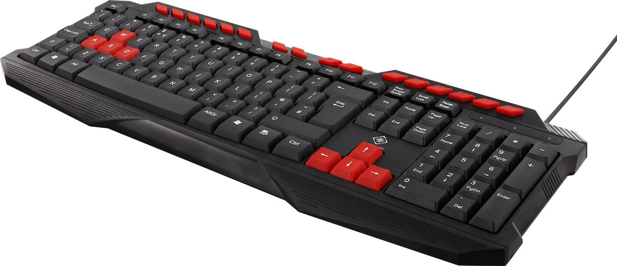 DELTACO GAMING GAM-024UK Toetsenbord voor gamers - Anti-ghosting - UK-indeling - Zwart / oranje