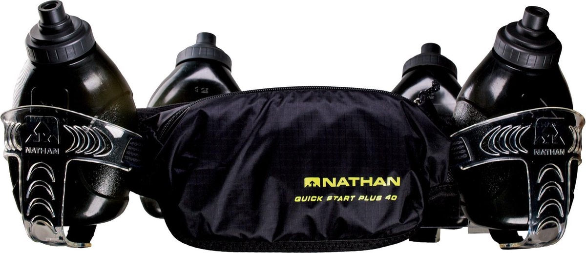 Nathan QuickStart Plus 40 4x300ml Black - Drinkgordel