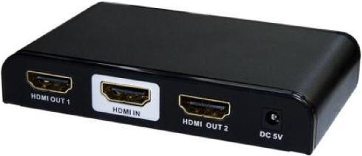 Allteq - HDMI splitter - 2 poorts - Zwart