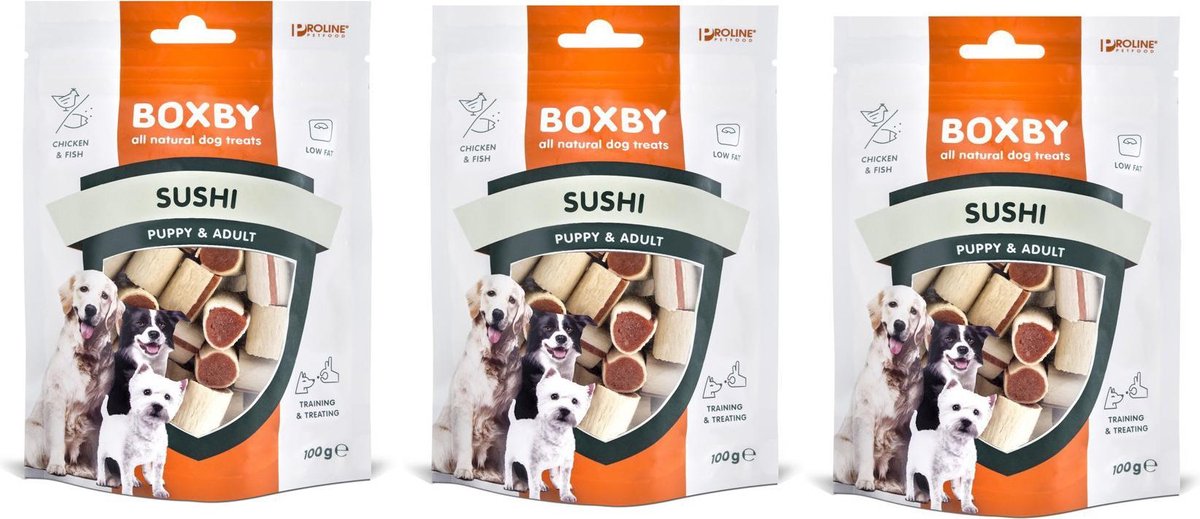 Proline Dog Boxby Original Sushi - Hondensnack  per 3 zakjes