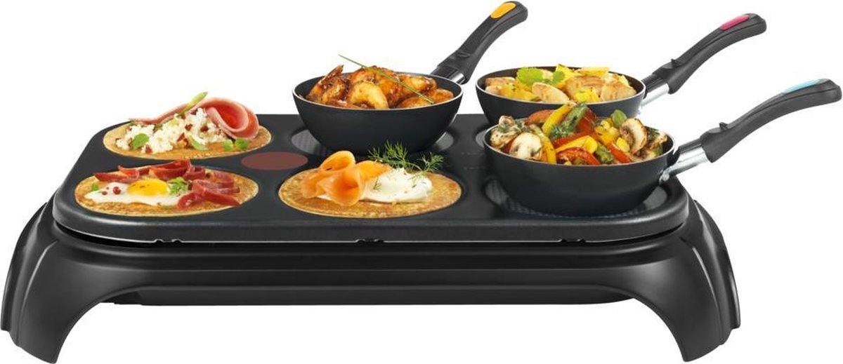 Tefal Wokparty Duo PY5828 - Gourmetstel - 6 personen