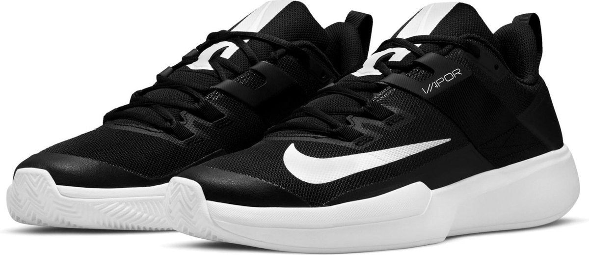 Nike Court Vaport Lite Clay  Sportschoenen - Maat 44 - Mannen - Zwart/Wit