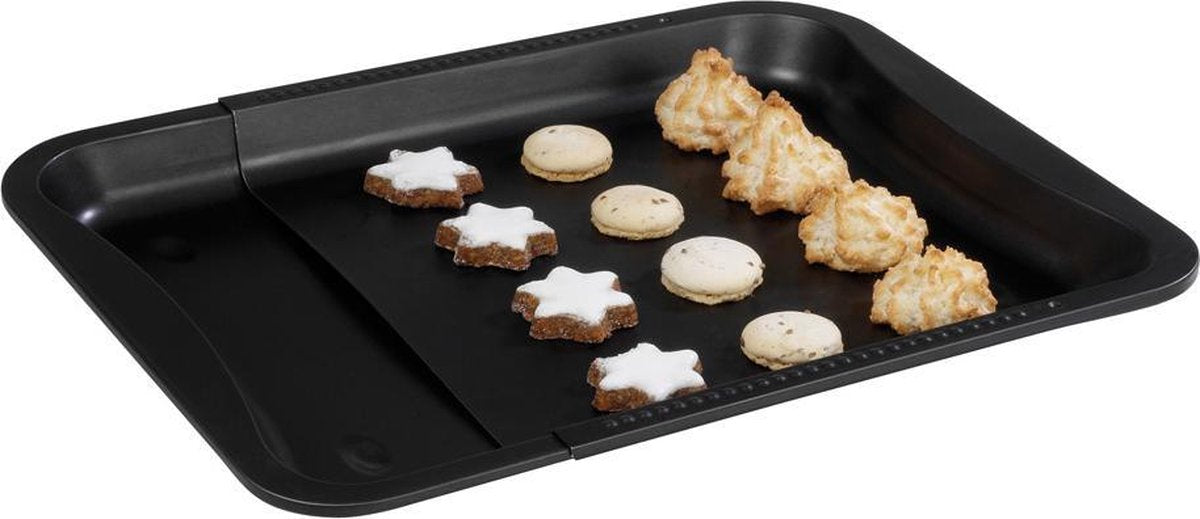 Zenker deluxe Bakplaat voor in de oven - uitschuifbaar - Universeel 33 cm x 36