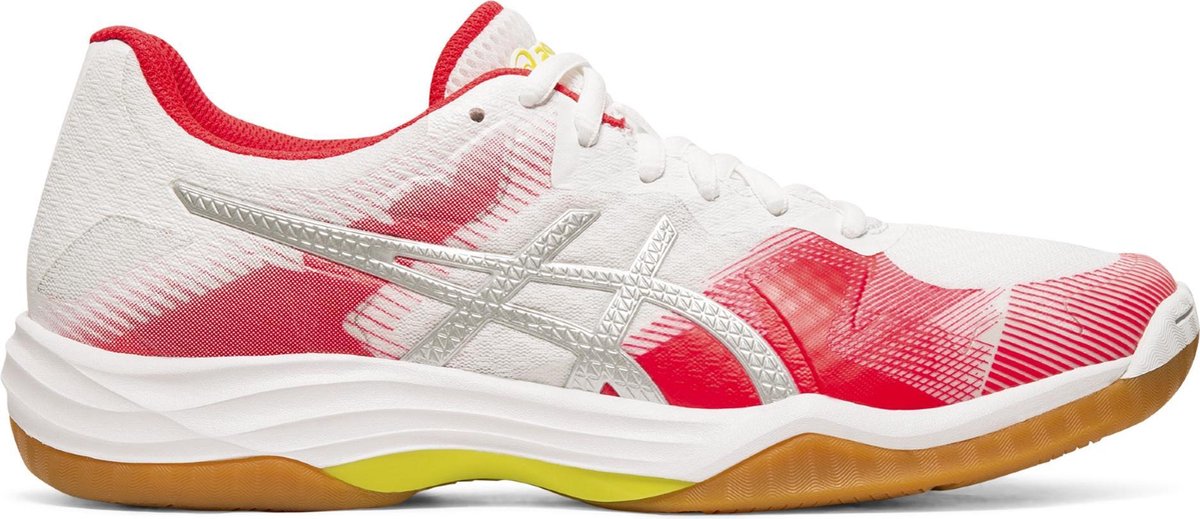 ASICS GEL-Tactic 2 Dames - Wit / Rood - maat 41.5