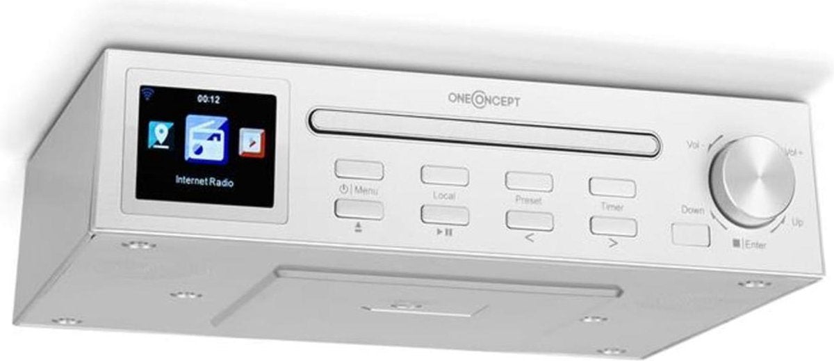 oneConcept Streamo Chef keukenradio & CD-speler 
