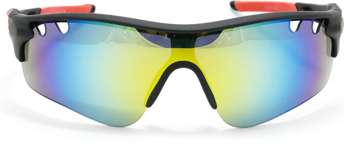 Milan Rosso l Fietsbril met hoes l Racefiets l Mountainbike l Hardloop l Triatlon l Wielrennen l Zonnebril