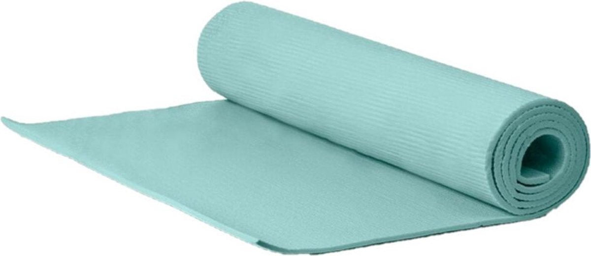 Yogamat/fitness mat groen 173 x 60 x 0.6 cm - Sportmat/pilatesmat - Thuis sporten