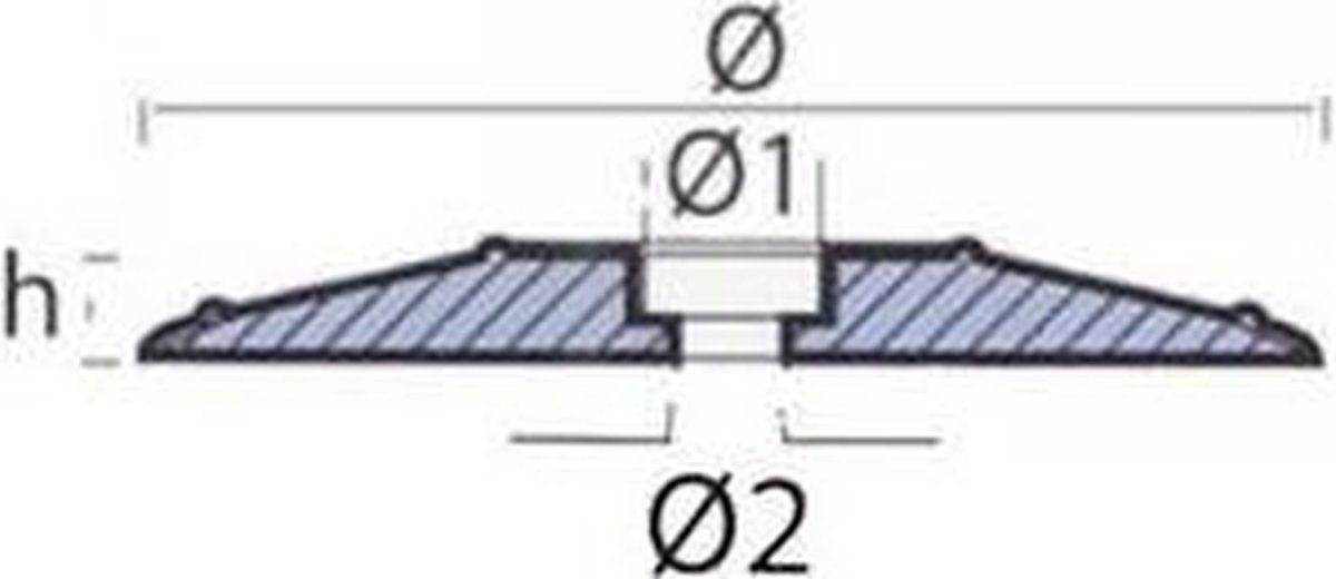 Zink Roer anode met RVS schroef 90mm (TEN00102E)