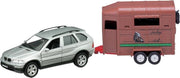 Auto's | Die-Cast - Welly Bmw X5 + Paardentrailer