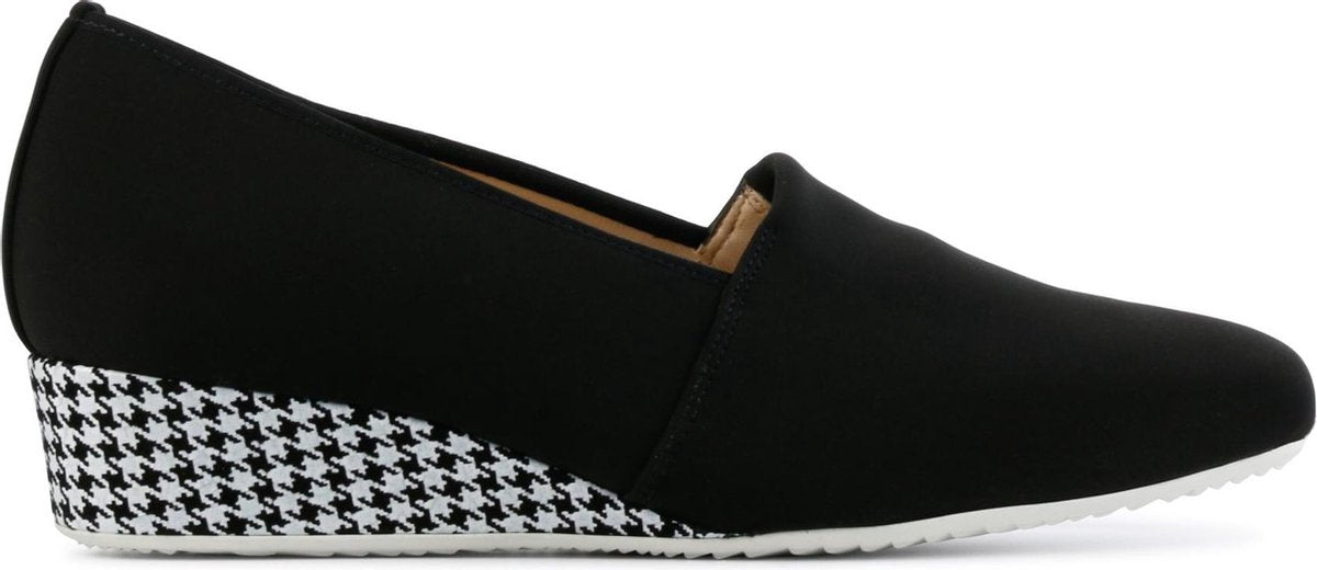 Hassia Vrouwen Textiel Instapschoenen / Damesschoenen / Instapper 303283 - Zwart - Maat  39