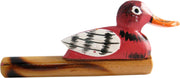 Rattlesnake Eendenfluitje Junior 15 X 10 Cm Hout Bruin/rood