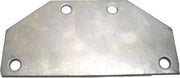 Gazelle Adapter Plaatje Achterlicht 95 X 45 Mm Rvs Grijs