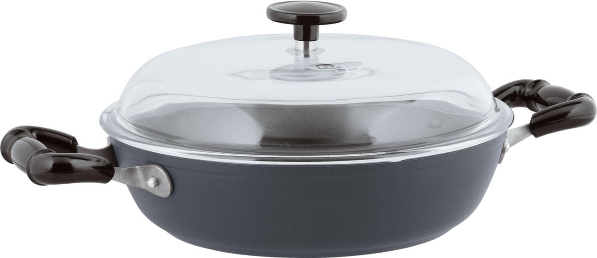 Sambonet Vintage Sauteerpan - Incl. Deksel - Aluminium - Ø28cm - Grijs