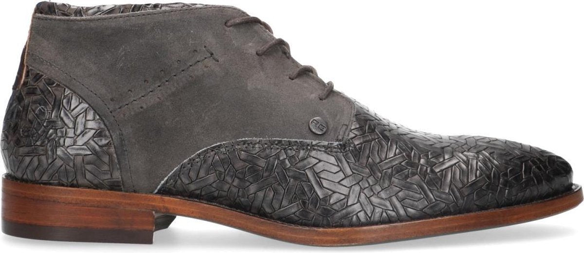 Rehab - Heren -  Salvador weave grijze veterschoenen - Maat 43