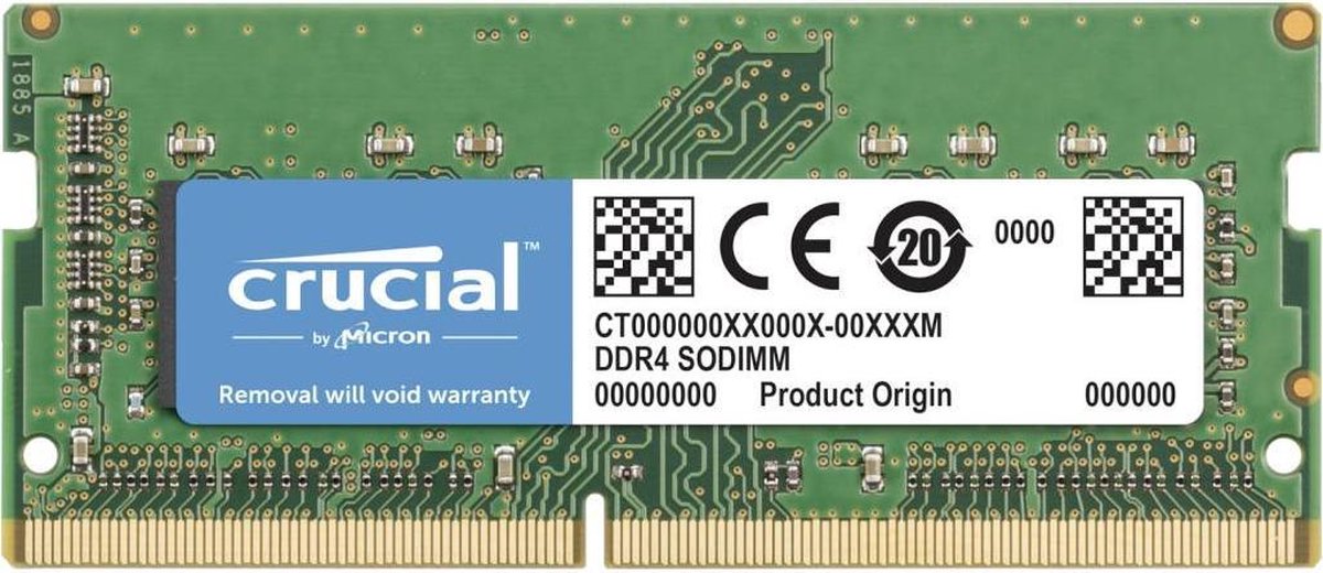 Crucial 32GB DDR4 2666 MT/s CL19 PC4-21300 SODIMM 260pin voor Mac