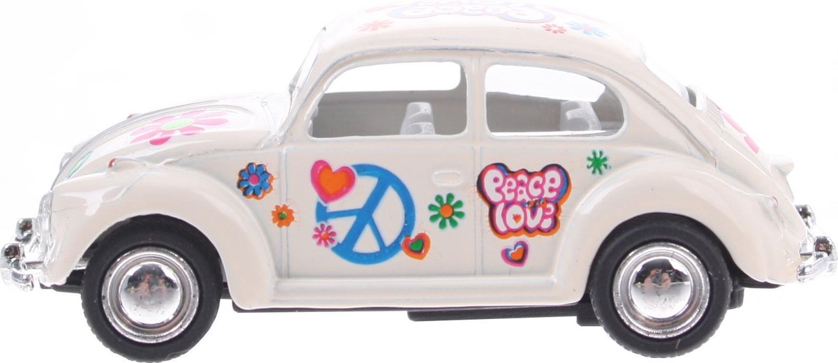Goki Volkswagen Classical Beetle (1967) Bloemen Wit 6