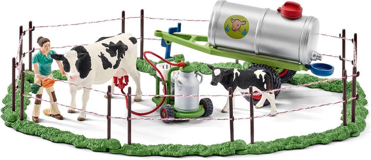 Koeienfamilie op de weide Schleich