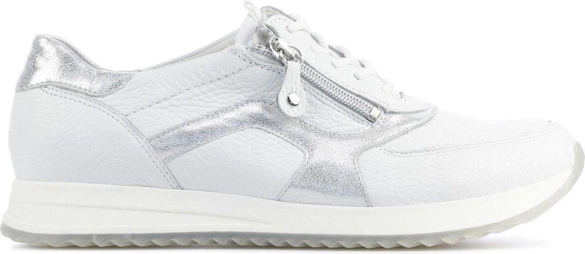 Waldlaufer Vrouwen Leren Sneakers / Damesschoenen 752002 - Wit - Maat 40