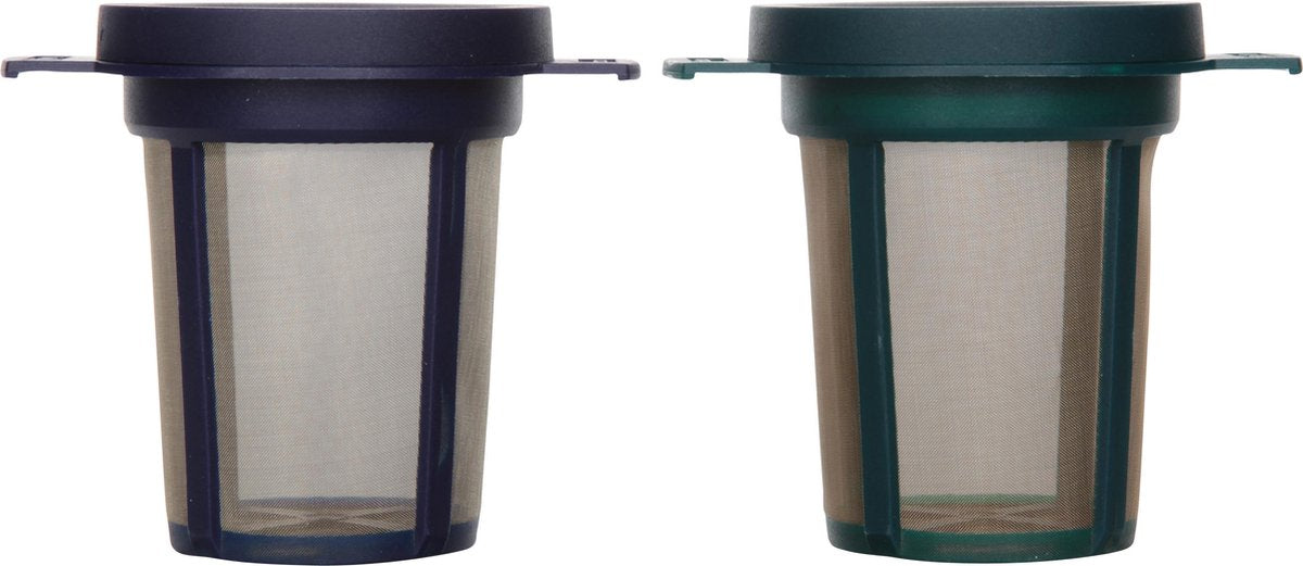 Finum Goldton - Filtersblauw/Groen - Set- 2