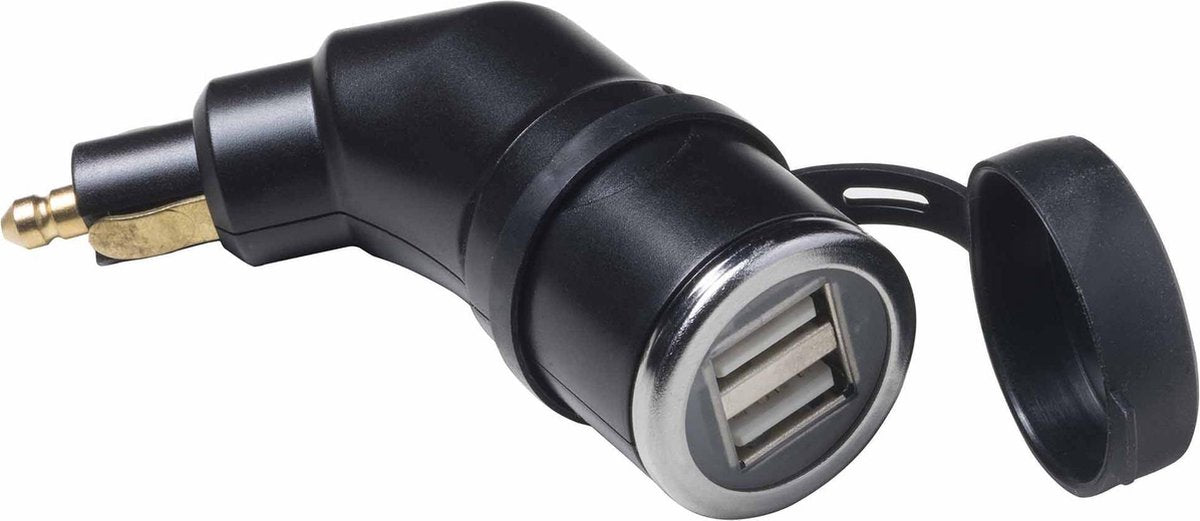 Din Hella Dubbele USB lader voor motoren