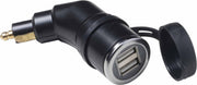 Din Hella Dubbele USB lader voor motoren