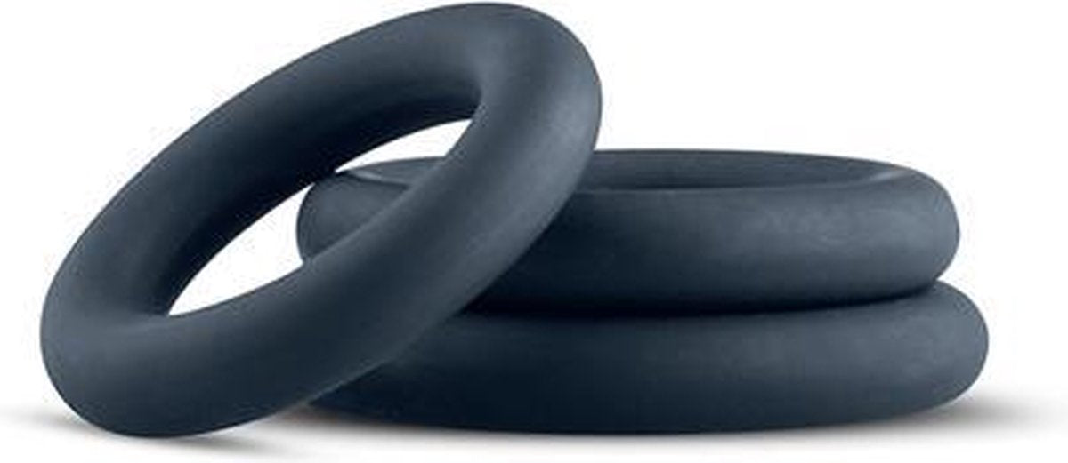 3-Delige Cockringen Set - Grijs - Toys voor heren - Penisring - Grijs - Discreet verpakt en bezorgd