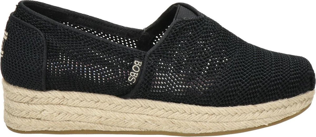 Bobs by Skechers dames espadrille - Zwart - Maat 36
