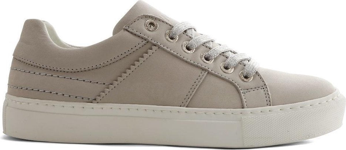 NoGRZ A.DeLaSota - Leren dames sneakers - Grijs - Maat 40