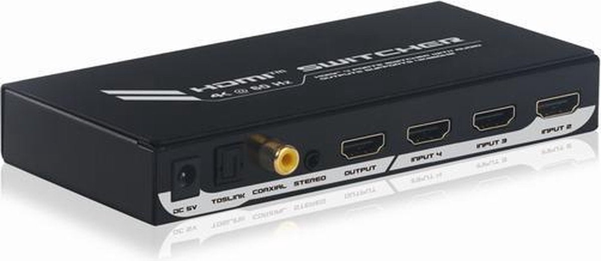 NÖRDIC SGM-118 HDMI splitter 1 output naar 4 input