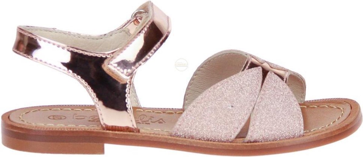 Beberlis Roze Metallic Sandaal